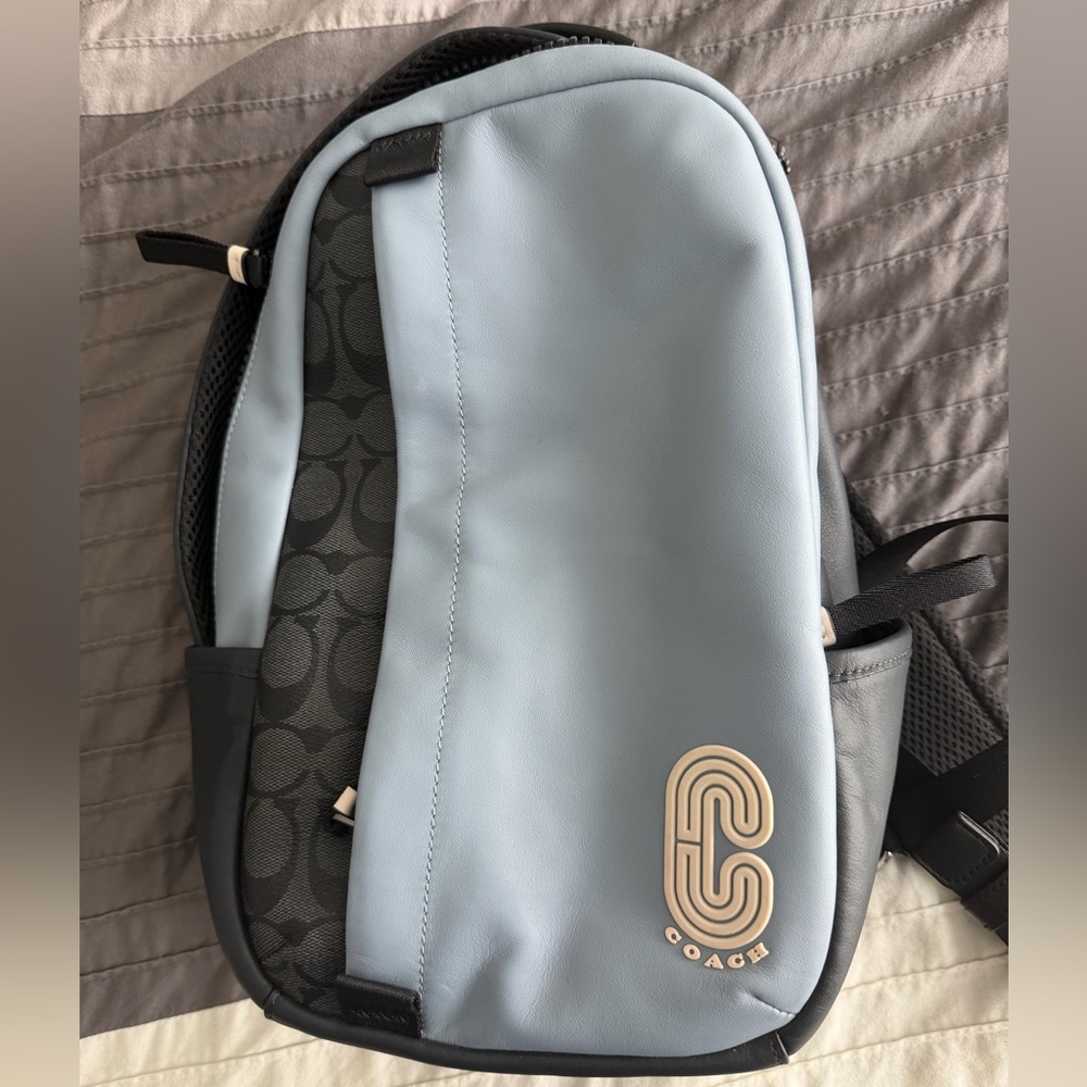 Coach Edge Pack In Colorblock Signature Canvas With Coach Patch